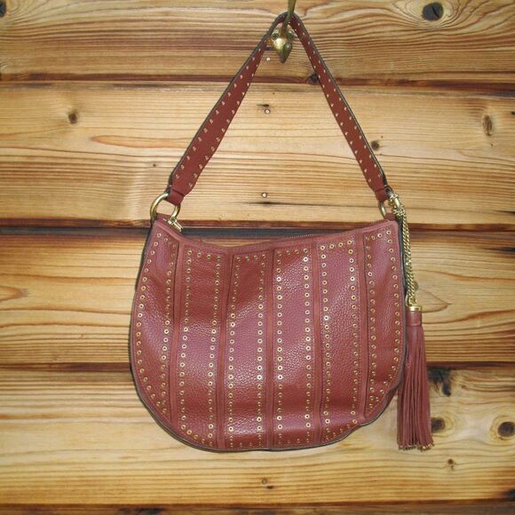 Michael Kors Brooklyn Grommet Hobo Shoulder Bag - Picture 2 of 13